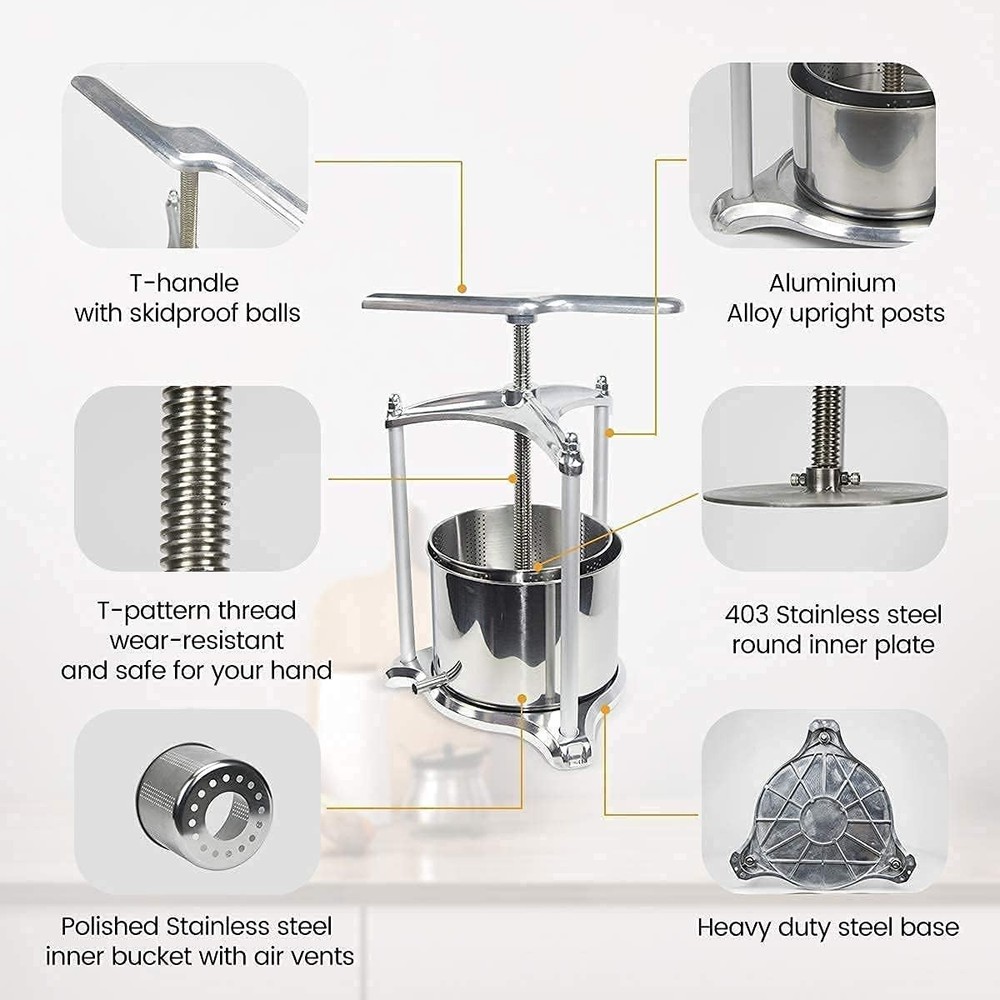 Stainless Steel Fruit Wine Press