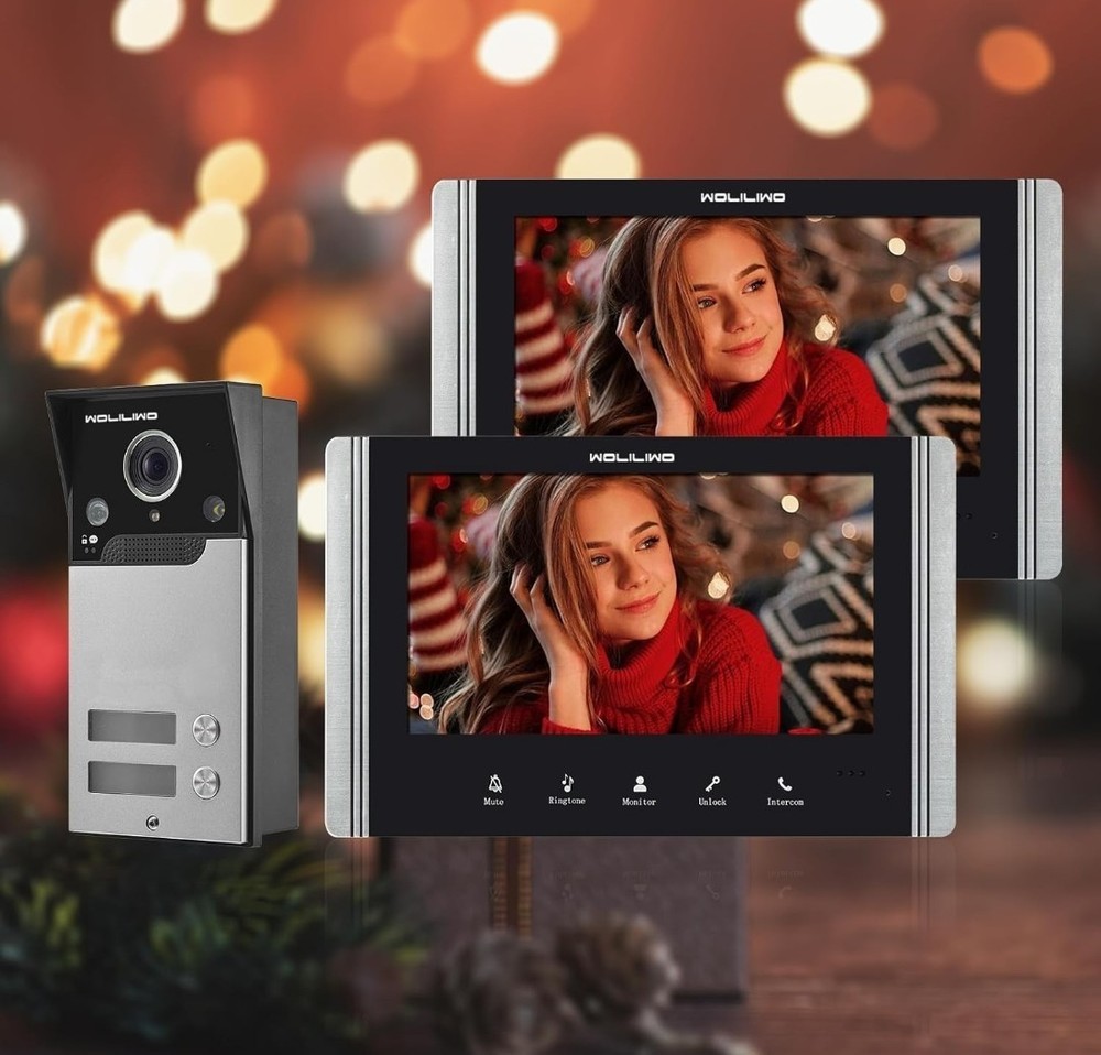 New Wired Video Intercom System, 7" Ring Video Doorbell, See Description Below