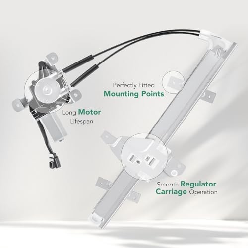 Power Window Regulator With 2-Pin Motor Assembly for Buick Front Driver Side