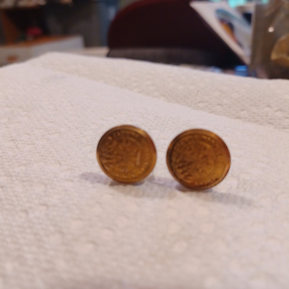 Animus Opibusque Parati Cuff Links - Vintage EUC