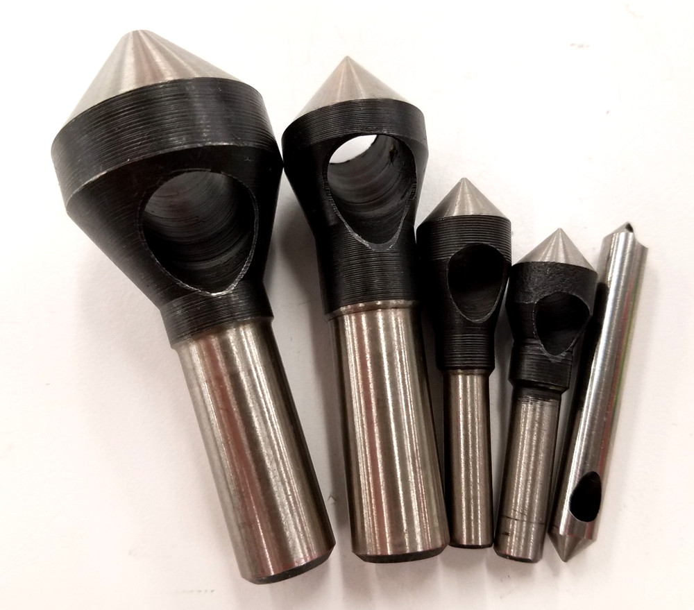 5 PIECE SET, 82°, ZERO FLUTE COUNTERSINK & DEBURRING HSS TOOL SET A016