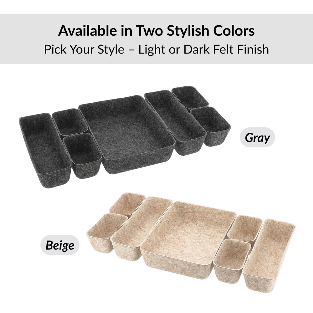 7-Piece Drawer Organizer Set