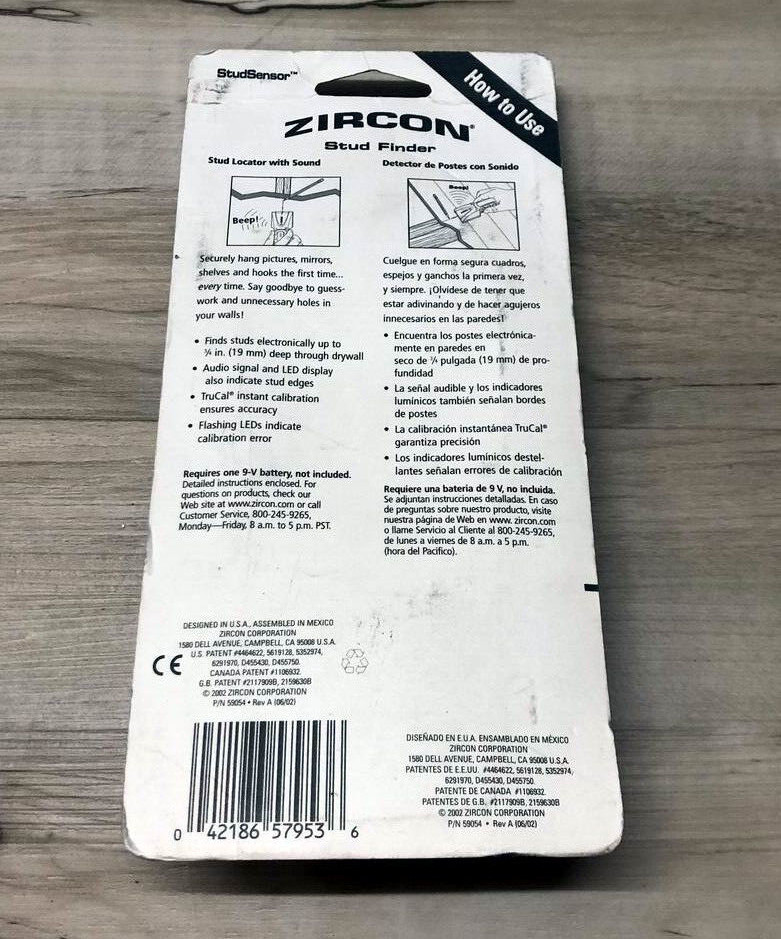 ZIRCON Stud Finder / Stud Sensor ~ New In Package