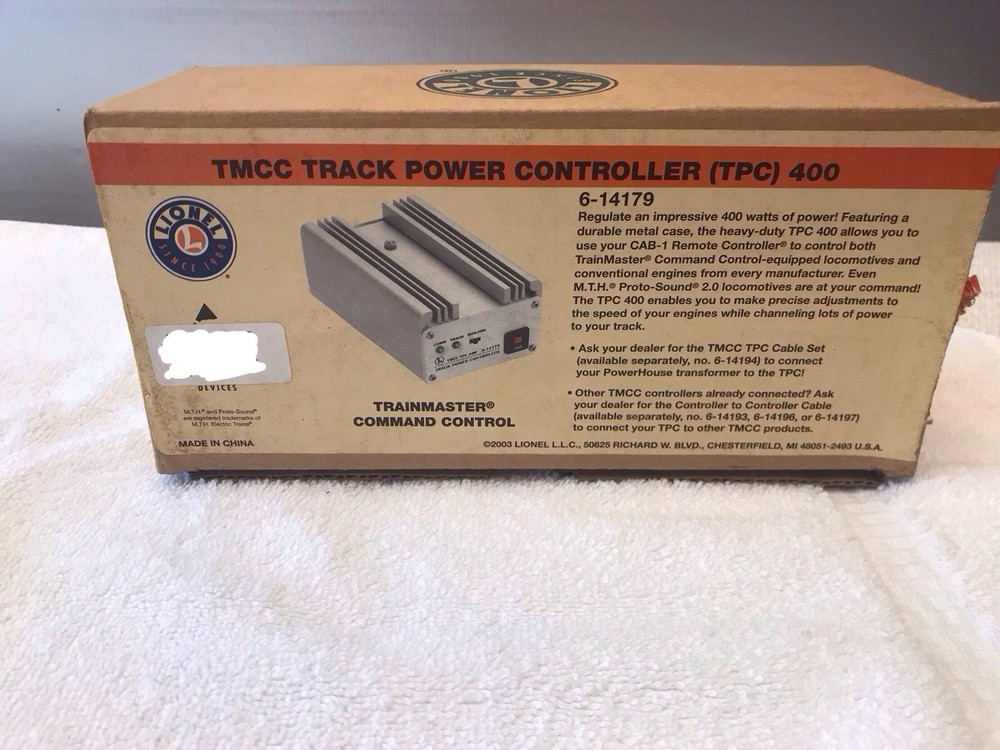 Lionel 6-14179 O TMCC TPC 400 Track Power Controller NEW In Box
