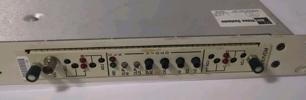 ADC DV6311RST Transmitter Receiver Broadband Communications Encoder