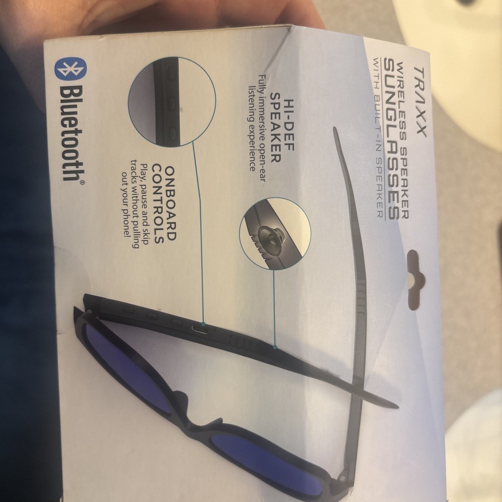 TRAXX Bluetooth Wireless Sunglasses, Built In Speaker