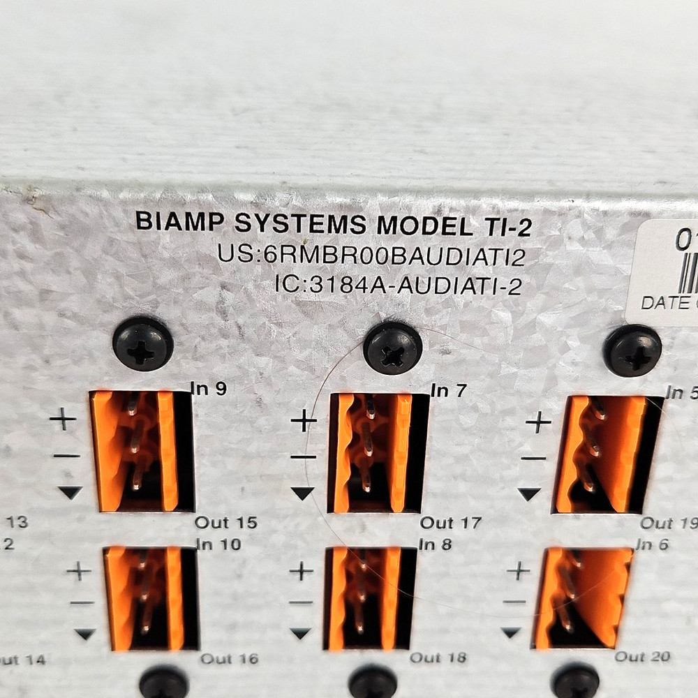 Audia Flex TI-2 - Biamp Systems Rack Mount Audio Power Amplifier
