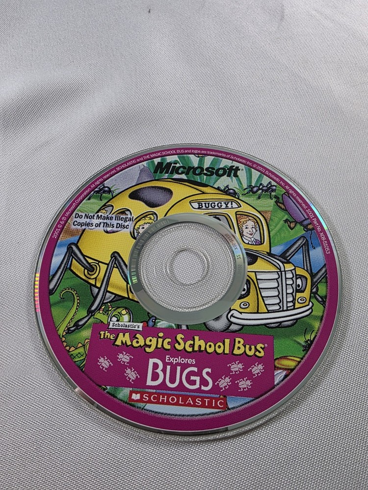 The Magic School Bus Explores Bugs Windows CDROM - DISC ONLY