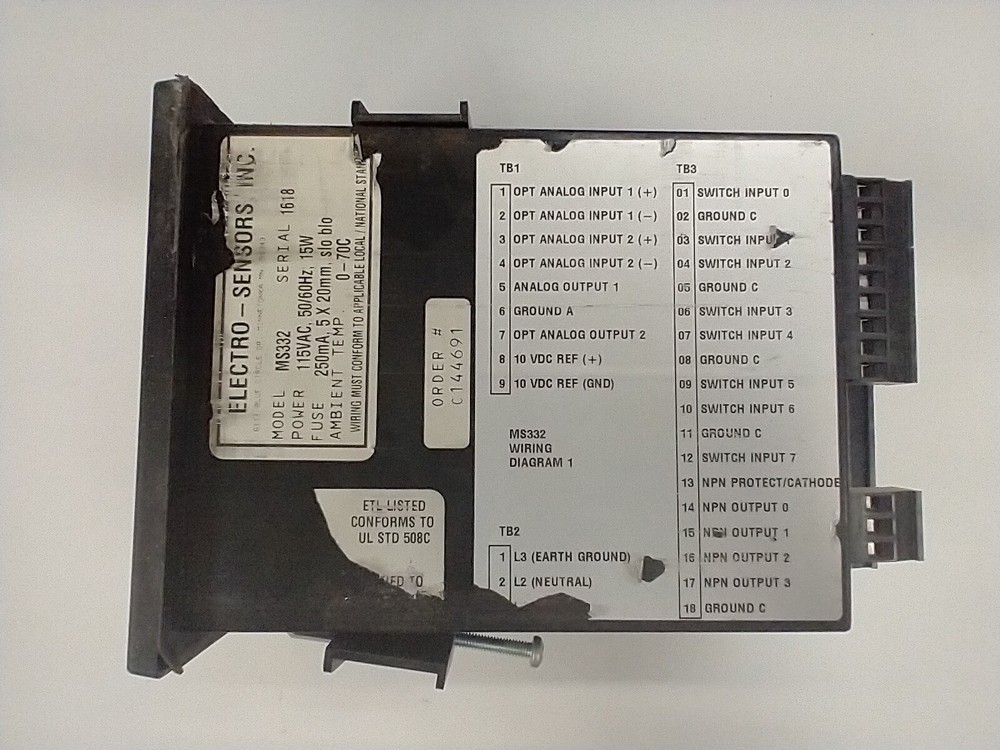 ELECTRO-SENSORS MS332 MOTION CONTROLLER