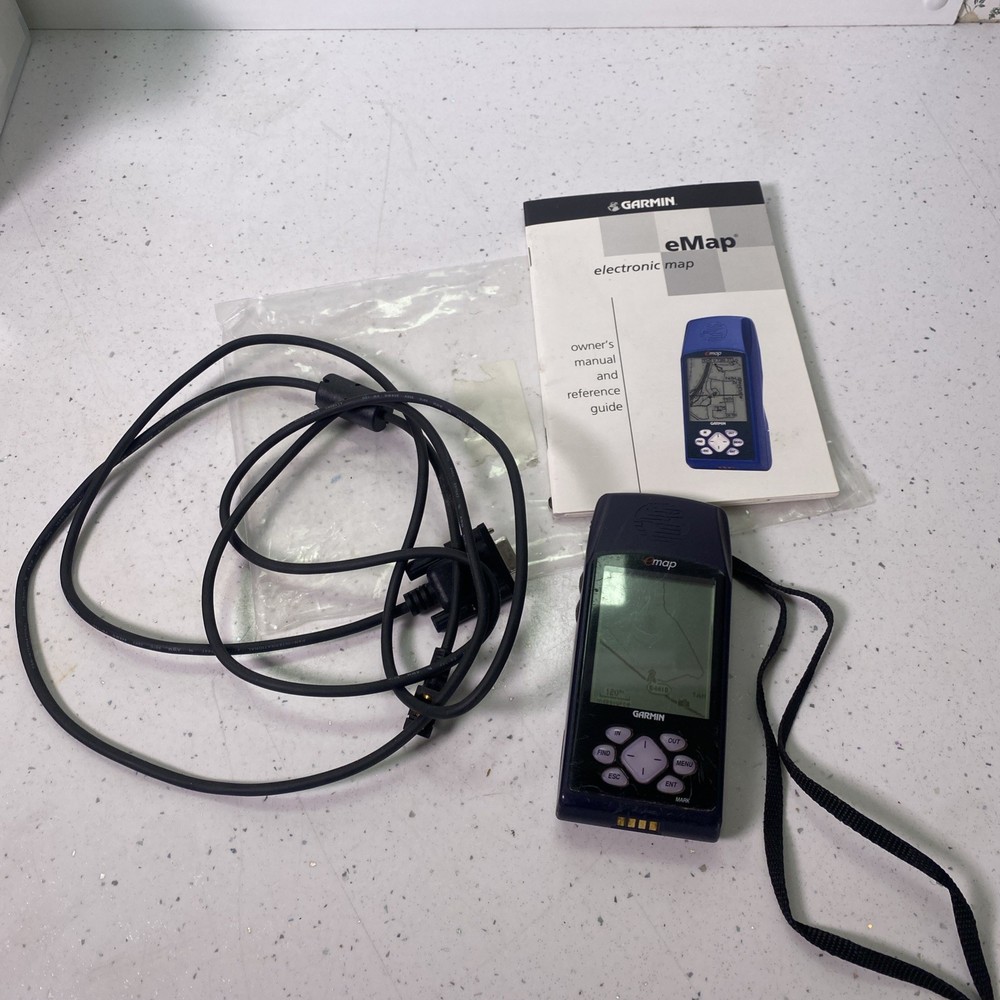 Garmin GPS  eMap electronic map Inc Cable Instructions Etc Working