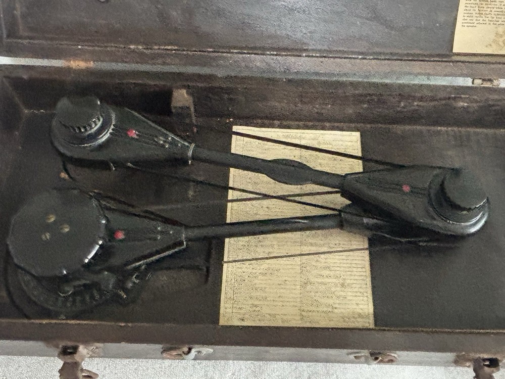 Vintage Vemco World War II-era aircraft navigation plotter, Model 3-B