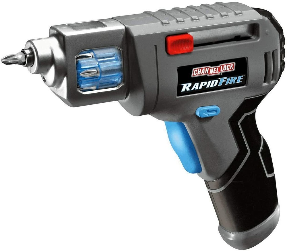 Channel Lock Rapid Fire Quick Loading Power Cordless Screwdriver 18 Driver Bits.
