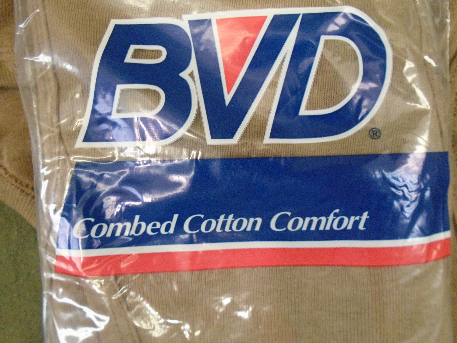 US Military 3 Pack BVD 100% Cotton Briefs Underwear Brown Size 34 Medium New 165