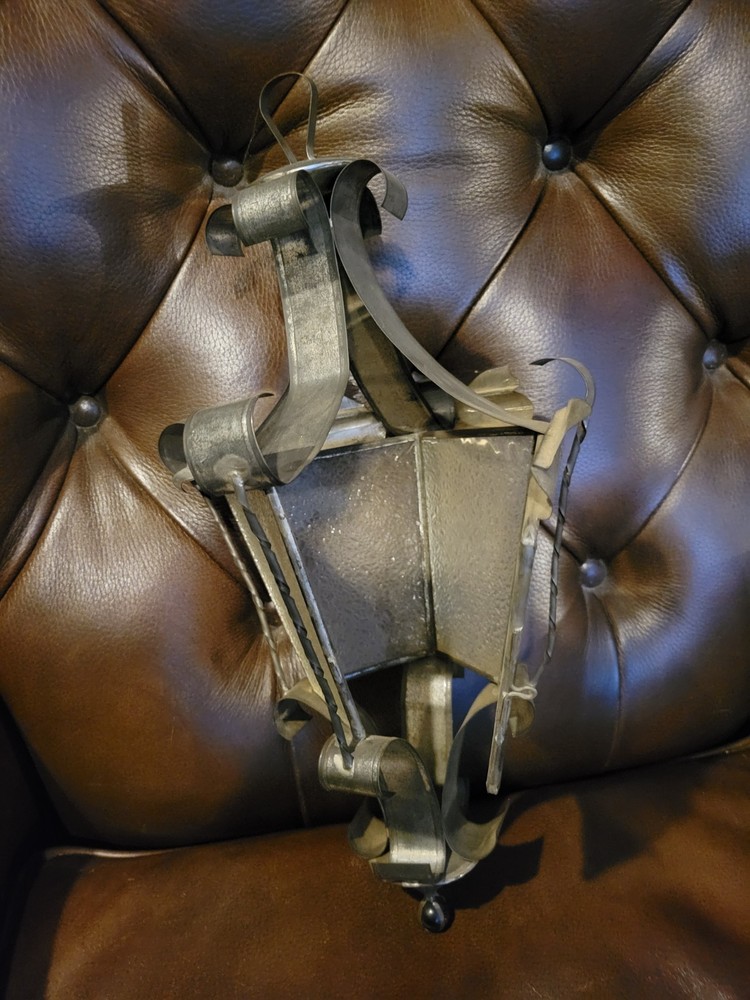 Antique Gothic Tudor Lanterns 17"