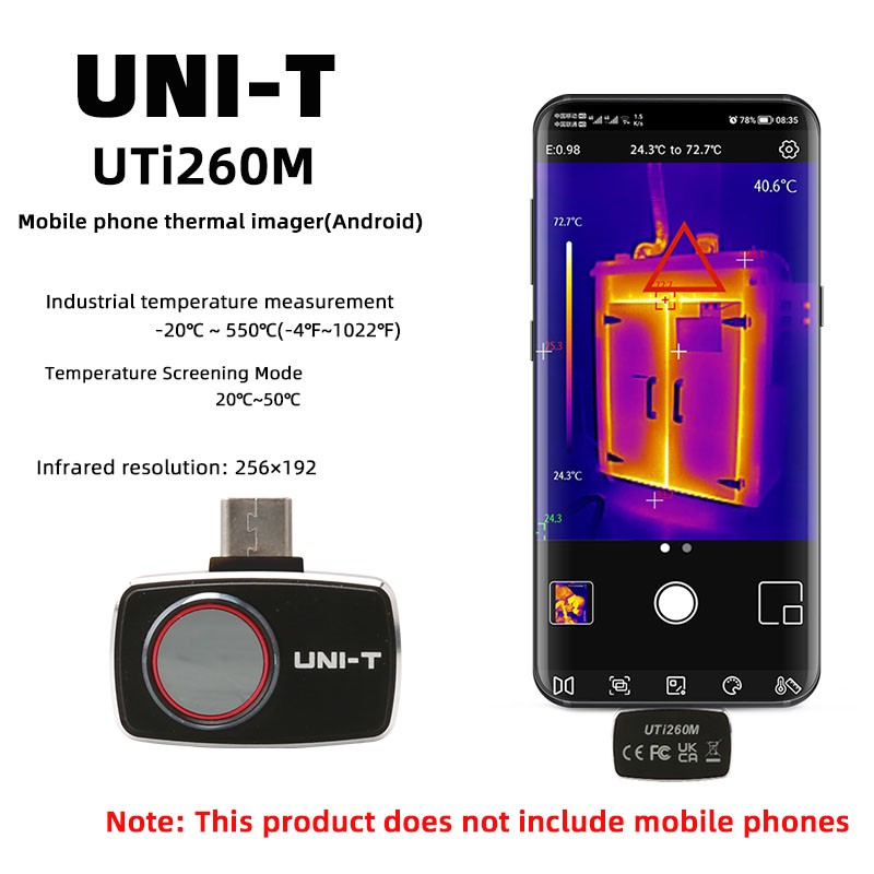 UNI-T UTi260M (Android) Mobile Thermal Imager Thermal Camera for Android Type-C