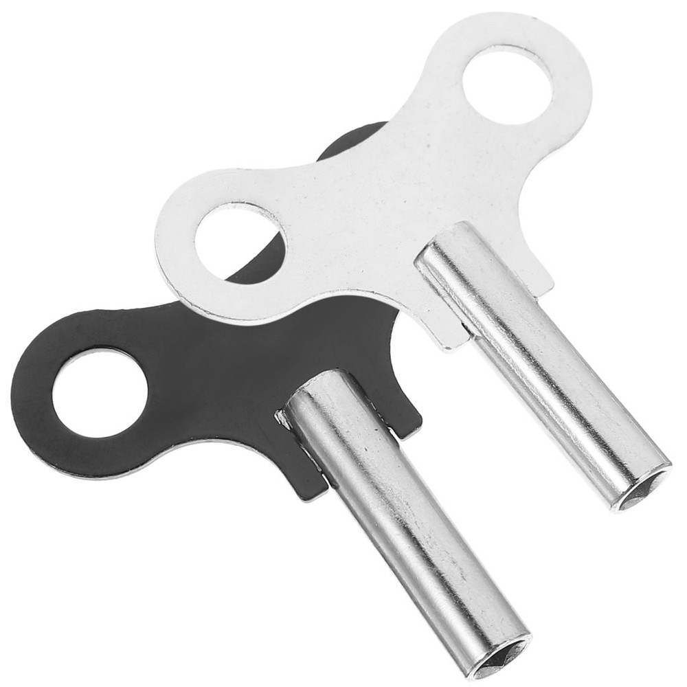 2 Pcs Practical Clock Keys Sturdy Winders Convenient Tools for Floor Clock