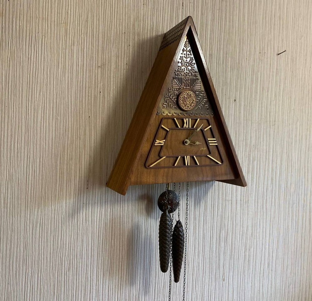 Soviet Vintage Cuckoo clock, USSR clock, Soviet working clock, Mechanical clock