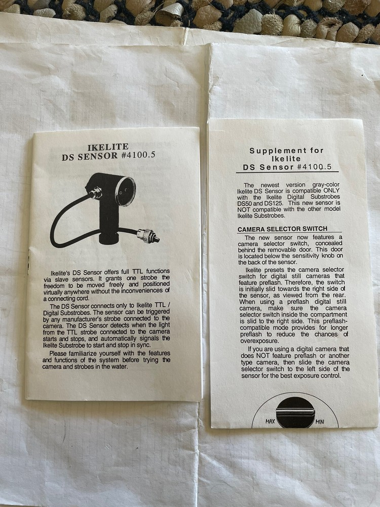 Ikelite DS sensor EV Slave Controller 4100.5 instruction manual