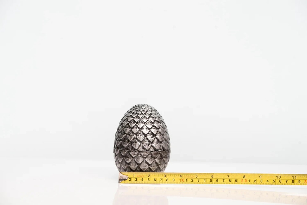 Dragon Egg Container - Silver