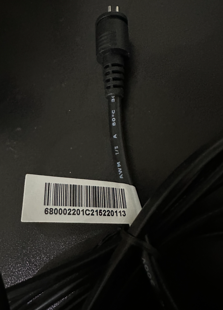 Tempurpedic Power Prong, Adjustable Base Input Power Cord