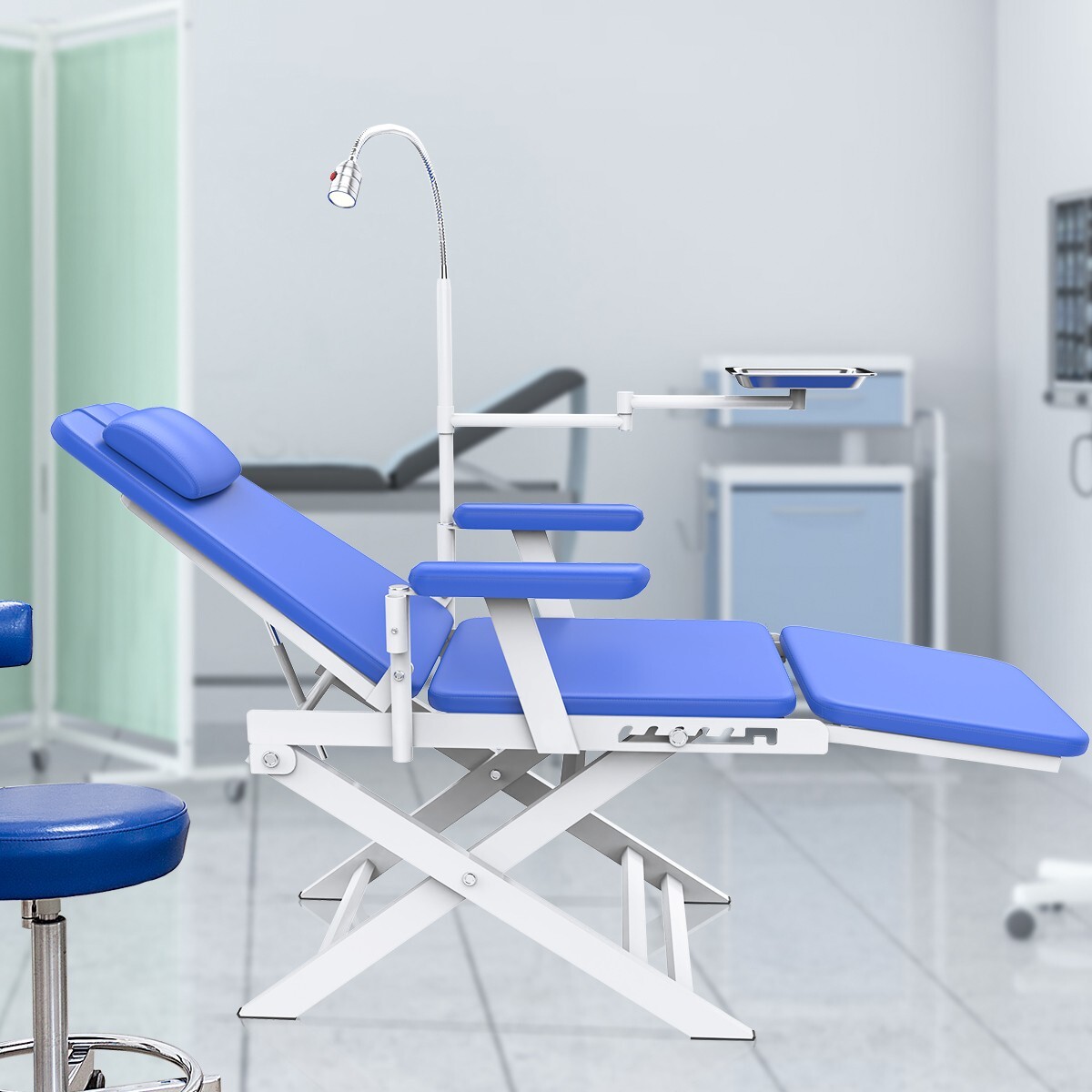 Dental Portable Folding Mobile Chair LED Light / Oral LED lamp