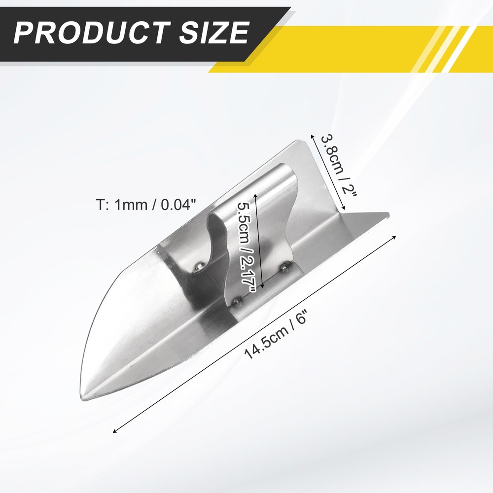 Drywall Corner Tool 6" Stainless Steel Inside Corner Knife, Silver