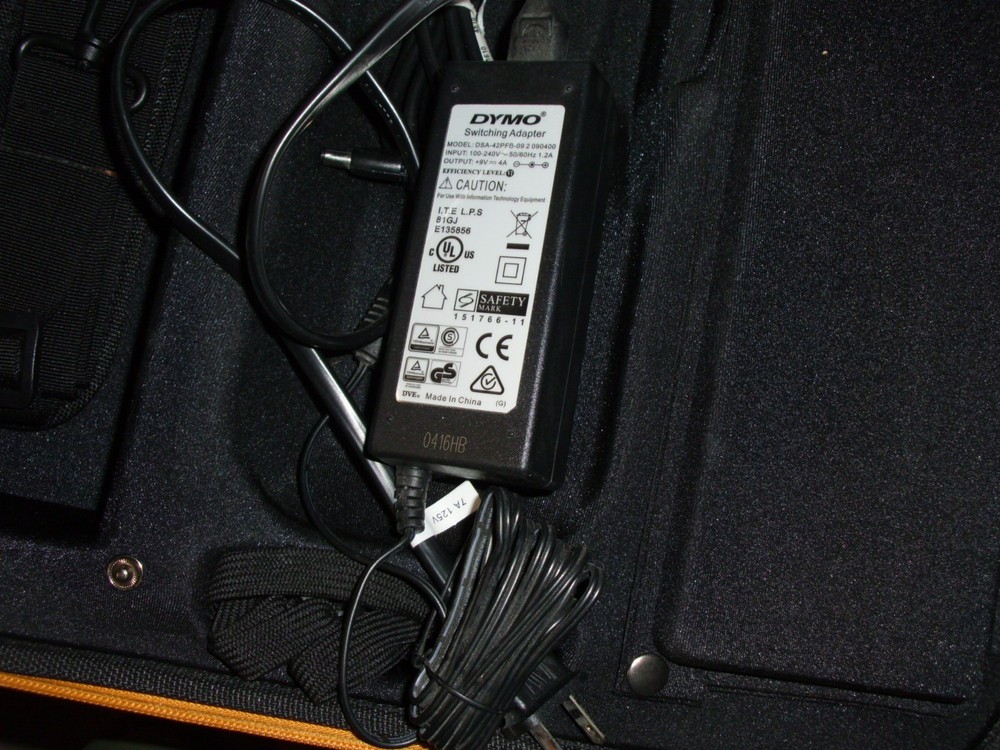 Dymo XTL 300 Label Maker with AC Adapter, Case