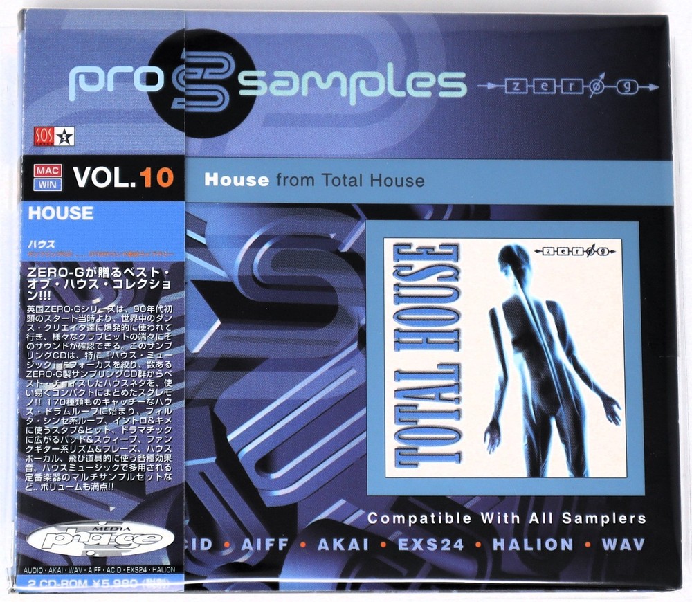 Zero-G Pro Samples 10 House Sample Library/Sound Library/Sampling Double CD