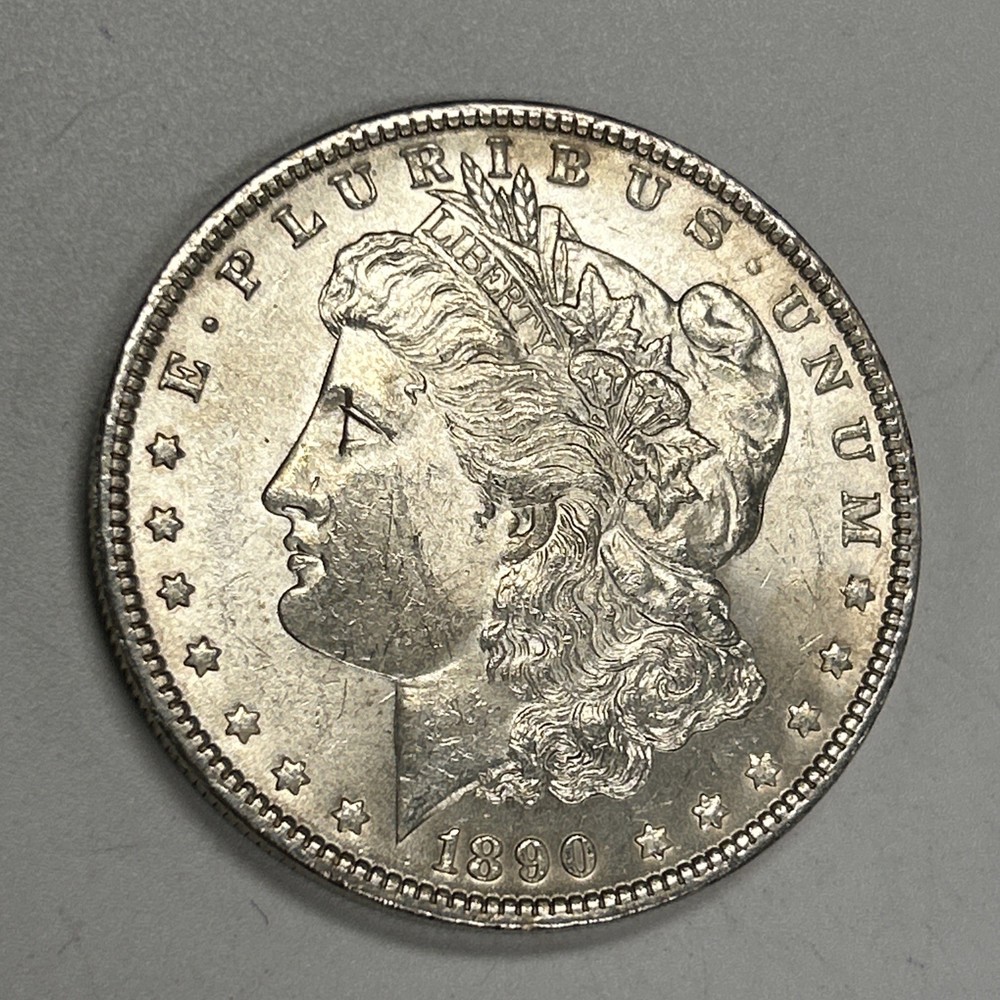 1890 $1 Morgan Silver Dollar BU Uncirculated