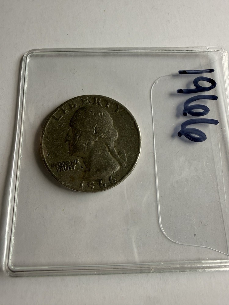 1966 No Mint Mark Washington Quarter Dollar Error Coin