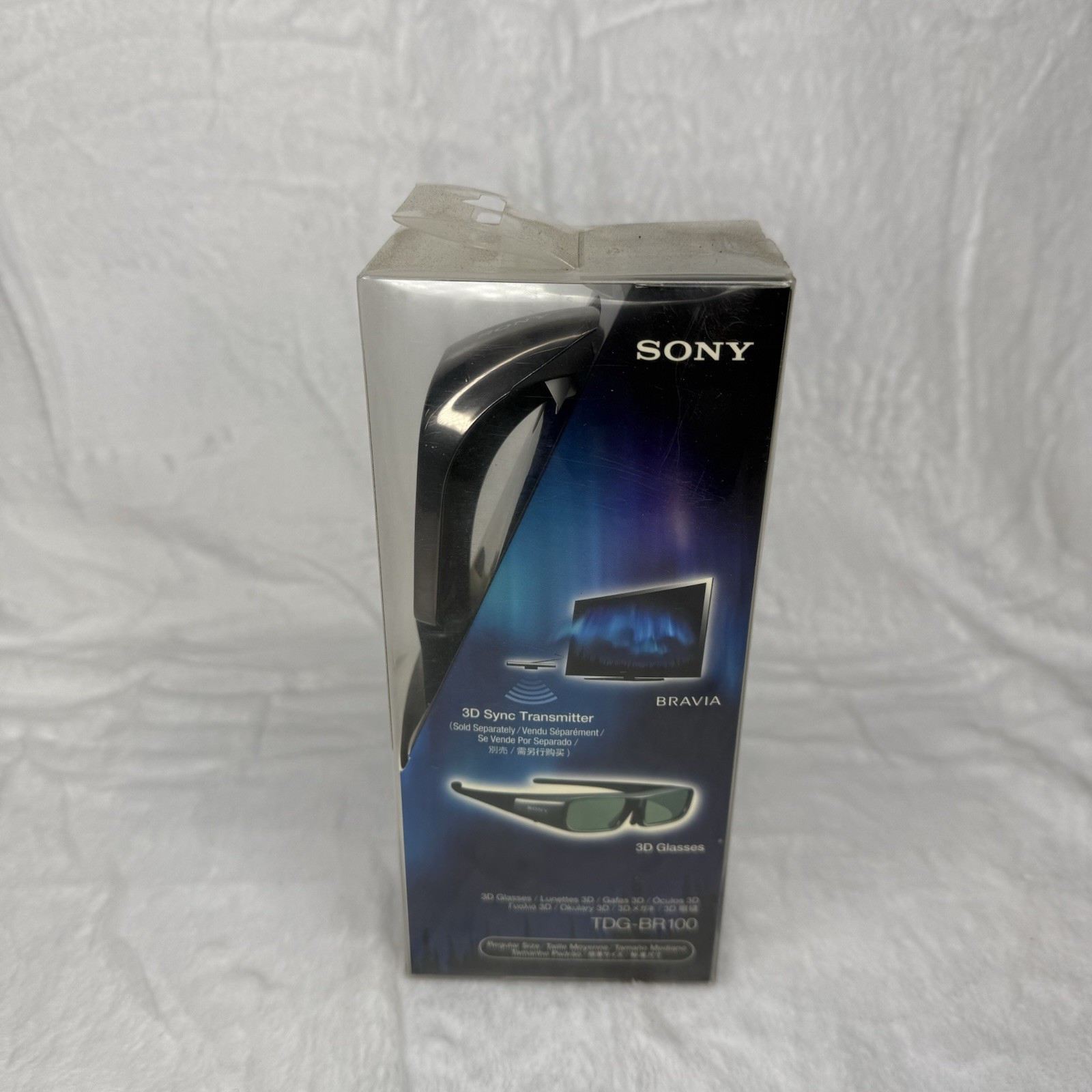 Sony 3D TV Glasses TDG-BR100 Black Regular Size NEW