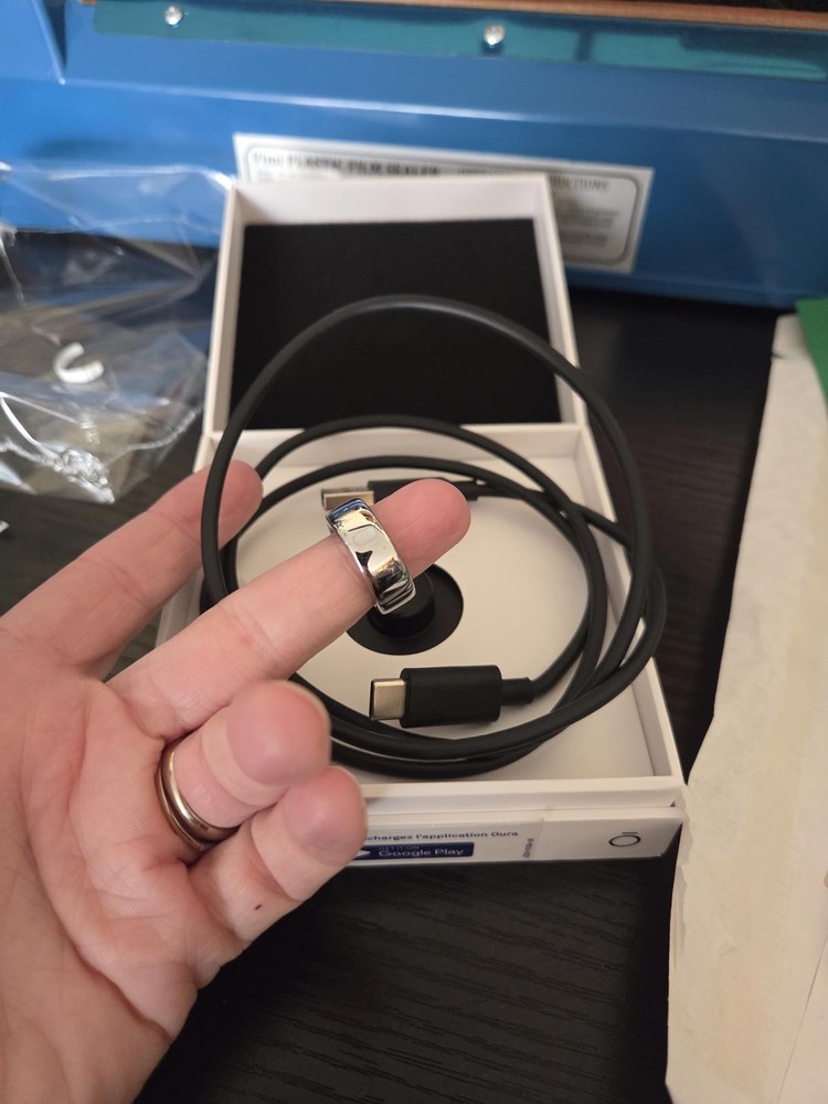 Oura Gen3 Horizon Silver Size 6 Smart Ring