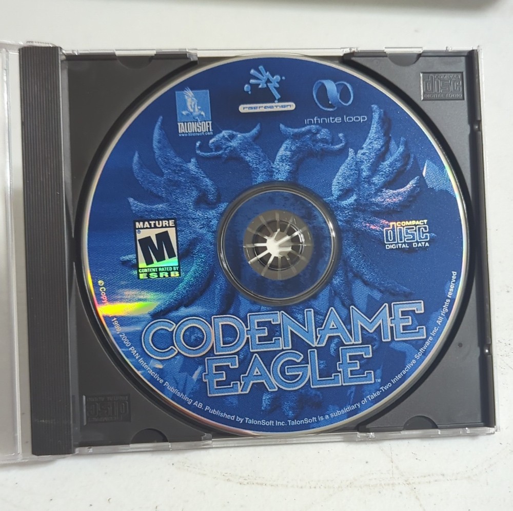 TalonSoft Codename Eagle PC Big Box 3D Action CD Windows 95/98 w/ Player's Guide
