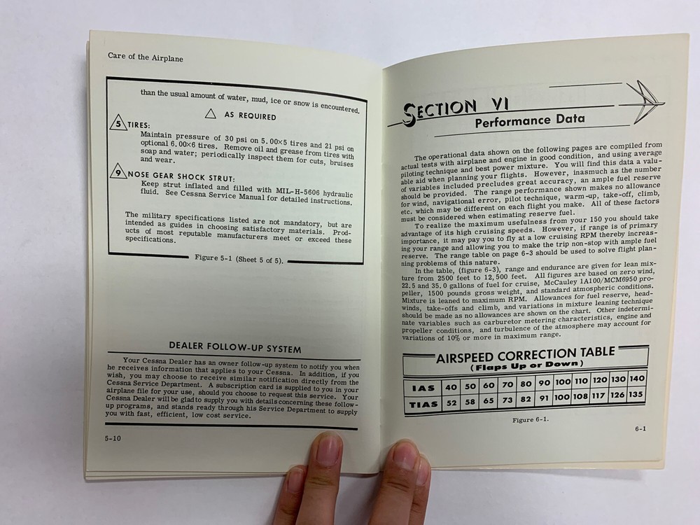 Cessna Model 150C 1963 Owner's Manual - Original