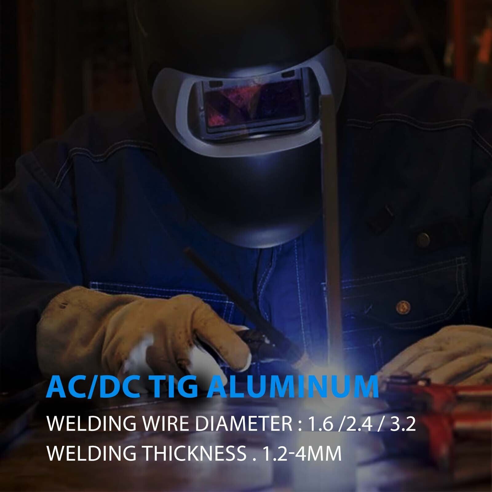 NEW HITBOX AC/DC Aluminum TIG Welder 200A Pulse Digital MMA TIG Welding Machine