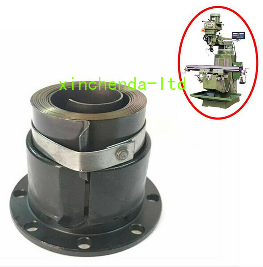 1PC Spindle Quill Return Clock Spring + Cover Case Hub Milling Machine R8