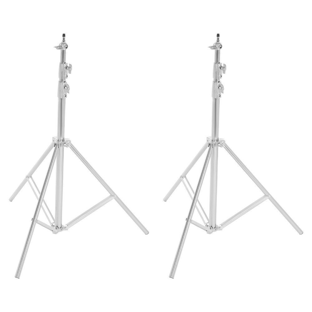 2pcs Adjustable Photography Light Stand Kit with Softbox and Backdrop Support