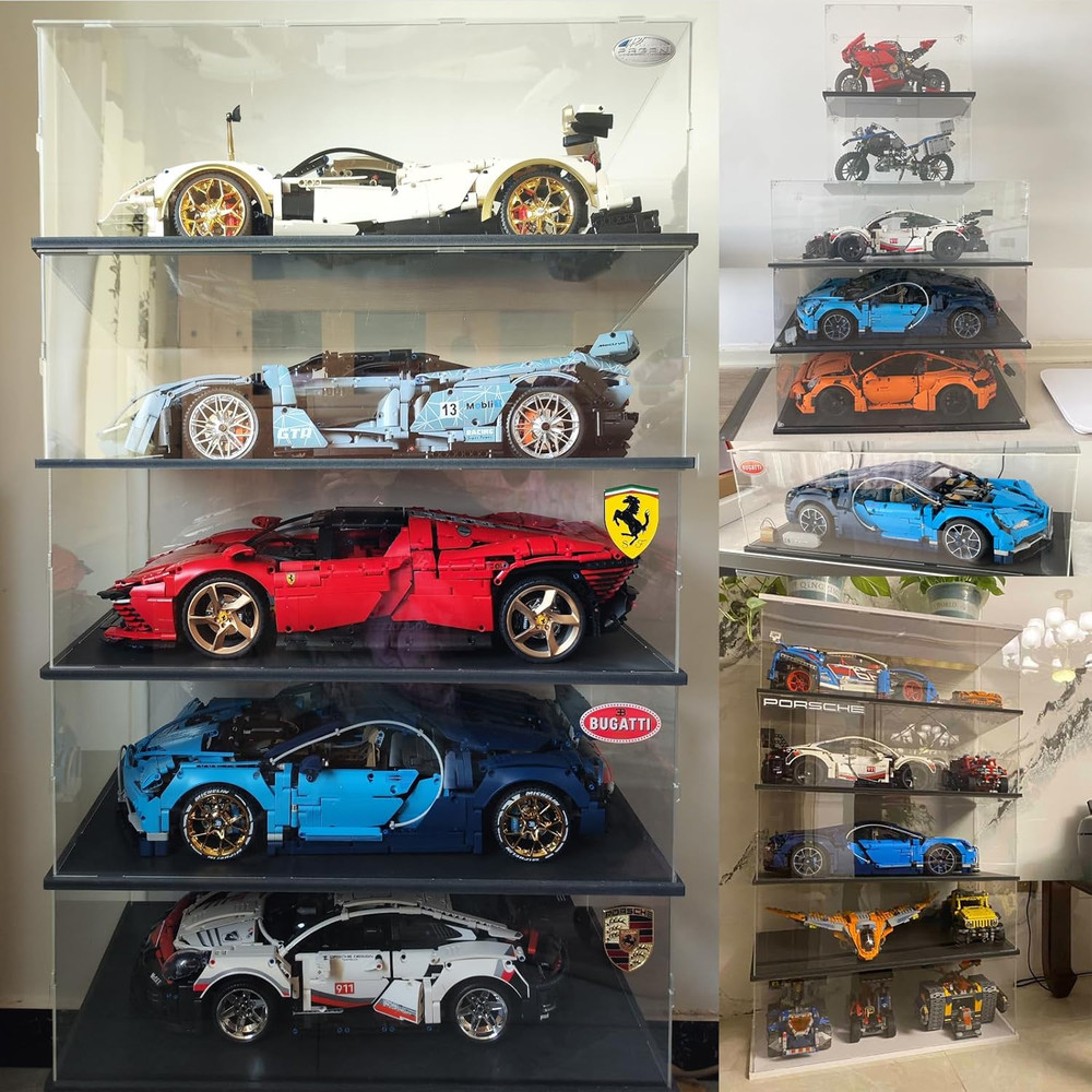 Acrylic Display Case for 1/8 Scale Model Car Large Lego Display Case for 4209...
