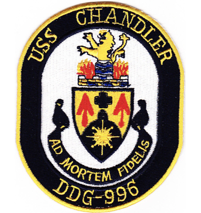 5" USS DDG-996 CHANDLER EMBROIDERED PATCH