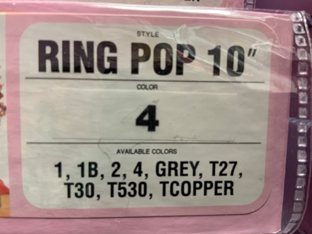 Mayde ponytail Ring pop 10"