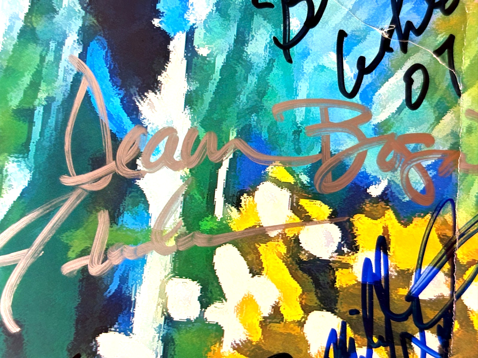 Blues Cruise Poster AUTOGRAPHED Blues Musicians TAJ MAHAL,Majic Dick + 22X28"