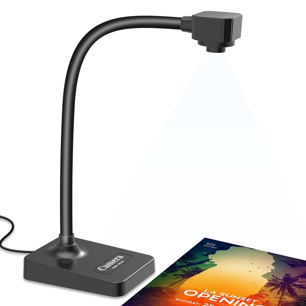 USB Document Camera for Teachers, Webcam for Distance Learning,Manual Focus C...