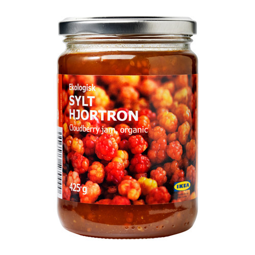 Organic Cloudberry Jam 425 g 15oz Hjortronsylt, Hilla, Molte, Multe, Moltebeeren