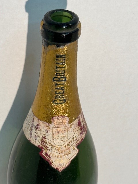 Krug Private Cuvee Extra Sec 750 ml Empty Bottle 1949