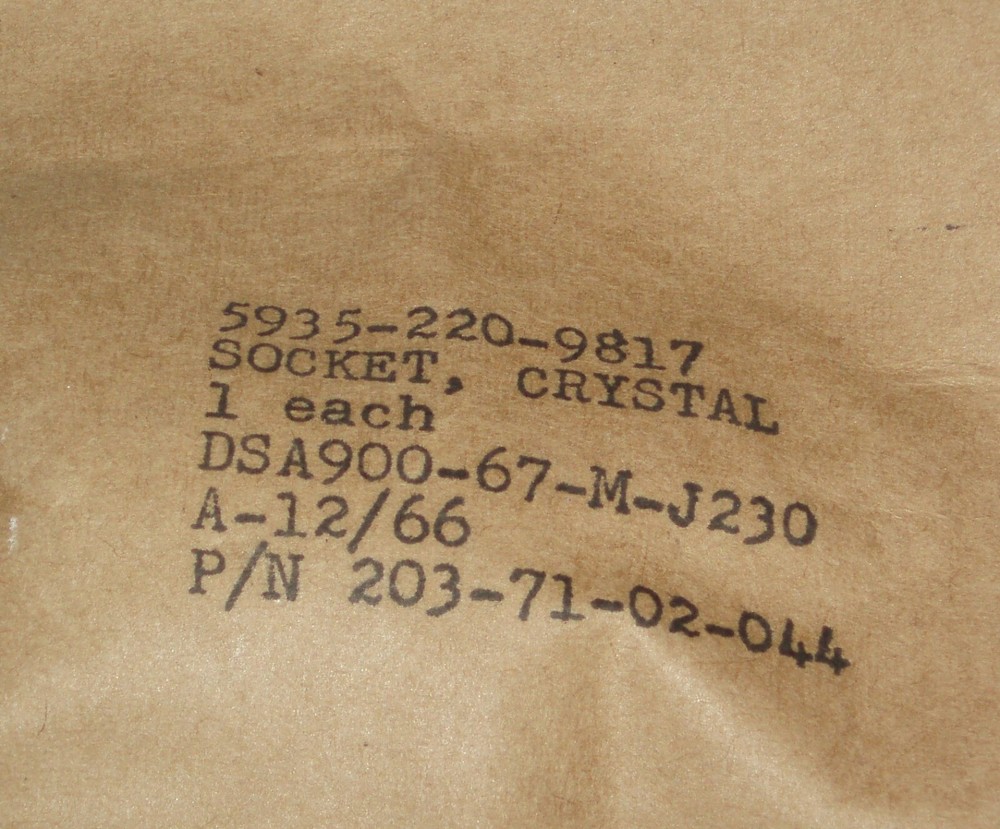 CINCH NOS quartz crystal socket can modify for FT-243 brand new