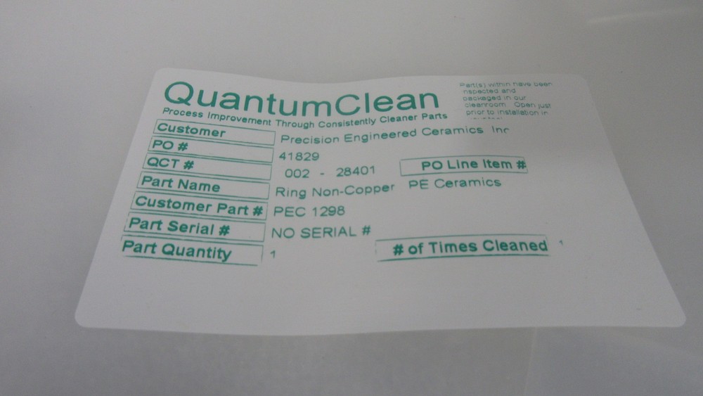 AMAT APPLIED MATERIALS 0020-28401 13" CERAMIC RING