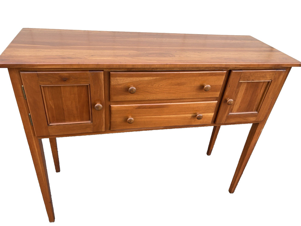 67224 Solid Cherrry Hepplewhite Sideboard Buffet Cabinet