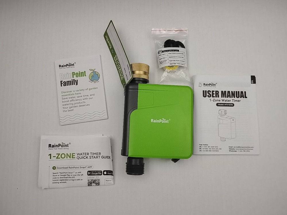 RainPoint Smart Watering Wireless Hose Timer, App Control Water Timer For Garden
