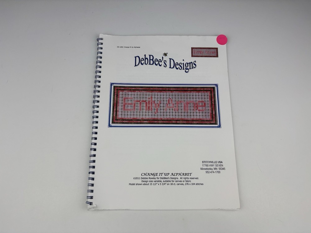 DebBee’s designs Change It Up Alphabet needlepoint pattern 7S