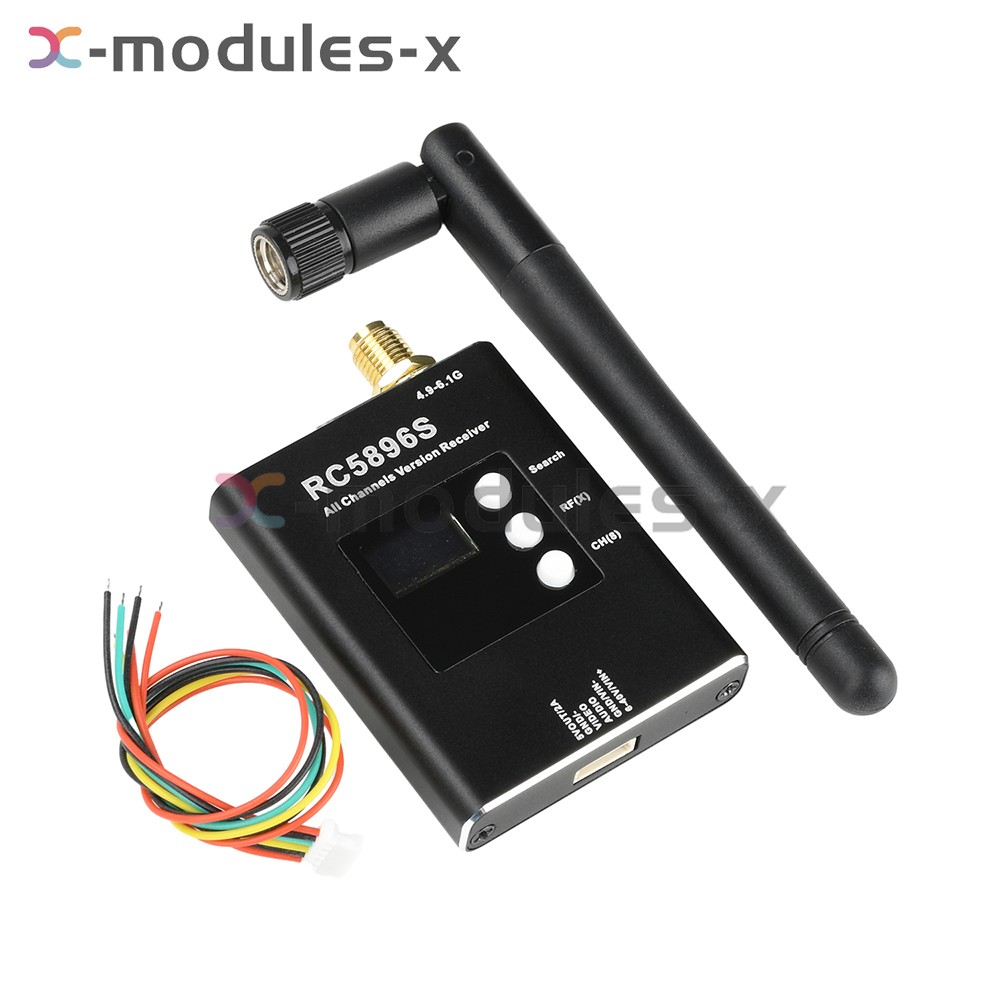 DC6-40V RC5896S Receiver 5.8GHz Video Receiver Transmitter With Antenna
